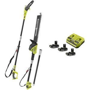 Ryobi - one+ Pole Saw & Pole Hedge Trimmer Dual Pack (3x 2.0Ah) 18V OPP-OPT-320 Ryobi - one+ Pole Saw & Pole Hedge Trimmer Dual Pack (3x 2.0Ah) 18V OPP-OPT-320