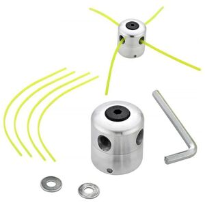 ODIPIE Universal Brush Cutter Head, Aluminum Wire Trimmer Head, Double Strimmer, Nylon Spool ODIPIE Universal Brush Cutter Head, Aluminum Wire Trimmer Head, Double Strimmer, Nylon Spool