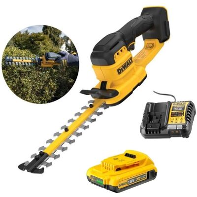 Dewalt DCMHT520N 18v XR Brushless 20cm Compact Hedge Trimmer + 2AH Battery Kit Dewalt DCMHT520N 18v XR Brushless 20cm Compact Hedge Trimmer + 2AH Battery Kit