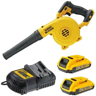 Dewalt DCV100D2 18v XR Compact Leaf Blower DCV100 + 2 x 2ah Batteries + Charger Dewalt DCV100D2 18v XR Compact Leaf Blower DCV100 + 2 x 2ah Batteries + Charger