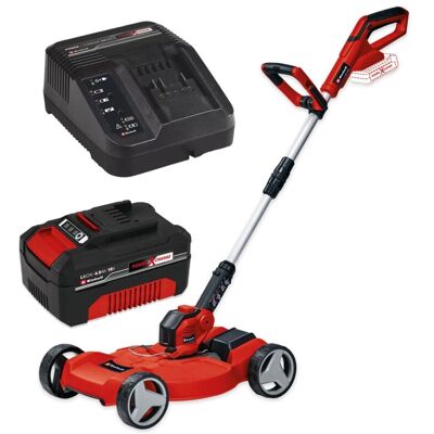 Einhell 18v Cordless 3 in 1 Mower & Strimmer Deck 28cm GE-CT 18/28 + 4AH Kit Einhell 18v Cordless 3 in 1 Mower & Strimmer Deck 28cm GE-CT 18/28 + 4AH Kit