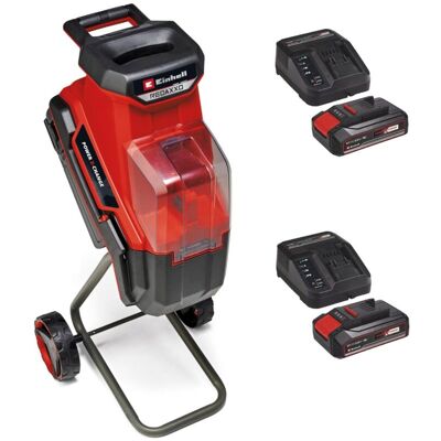 Einhell Twin 18v 36v Cordless Garden Shredder Power X-Change 2 x 2.5AH Battery Einhell Twin 18v 36v Cordless Garden Shredder Power X-Change 2 x 2.5AH Battery