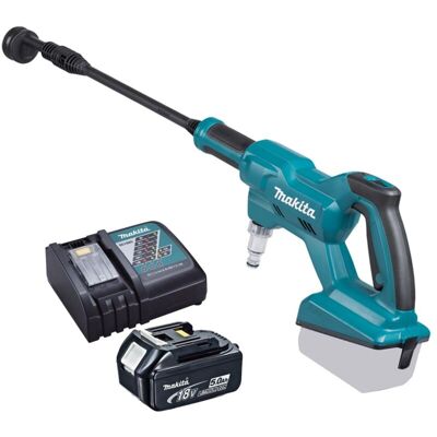 DHW180 lxt 18V Cordless Pressure Washer 5 In 1 Nozzle + 5.0Ah Battery Kit - Makita DHW180 lxt 18V Cordless Pressure Washer 5 In 1 Nozzle + 5.0Ah Battery Kit - Makita