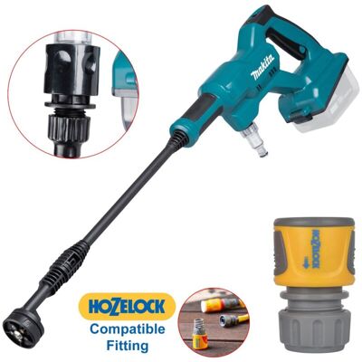 DHW180Z lxt 18V Cordless Pressure Washer 5 In 1 Nozzle + Hozelock Adap - Makita DHW180Z lxt 18V Cordless Pressure Washer 5 In 1 Nozzle + Hozelock Adap - Makita