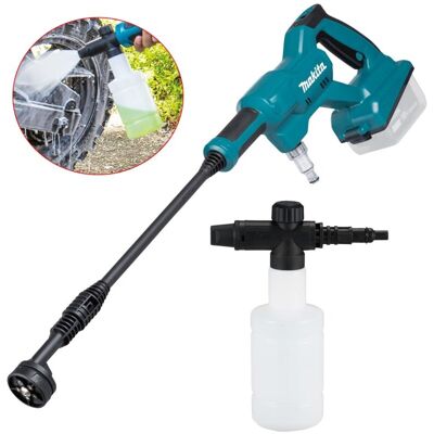 Makita DHW180Z LXT 18V Cordless Pressure Washer 5 In 1 Nozzle + Snow Foam Bottle Makita DHW180Z LXT 18V Cordless Pressure Washer 5 In 1 Nozzle + Snow Foam Bottle