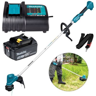 Makita Dur194zx3 Lxt 18v Lithium Ion Cordless Grass Line Trimmer Strimmer 1x3ah Makita Dur194zx3 Lxt 18v Lithium Ion Cordless Grass Line Trimmer Strimmer 1x3ah