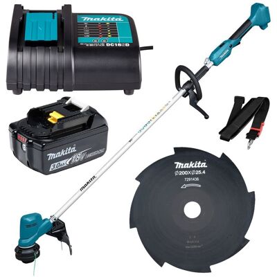 Makita Dur194zx3 Lxt 18v Cordless Line Trimmer Strimmer Brushcutter Blade 1x3ah Makita Dur194zx3 Lxt 18v Cordless Line Trimmer Strimmer Brushcutter Blade 1x3ah