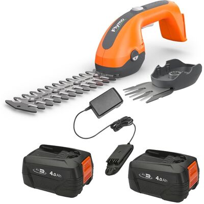 Flymo 18v Simplishear Cordless Shrub Hedge Shear Trimmer Cutter Bosch 2x4ah Batt Flymo 18v Simplishear Cordless Shrub Hedge Shear Trimmer Cutter Bosch 2x4ah Batt