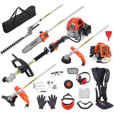 Vevor Gas Multi-Tool Garden Equipment - 5-in-1 Hedge Trimmer, Brush Cutter, Pole Saw Vevor Gas Multi-Tool Garden Equipment - 5-in-1 Hedge Trimmer, Brush Cutter, Pole Saw