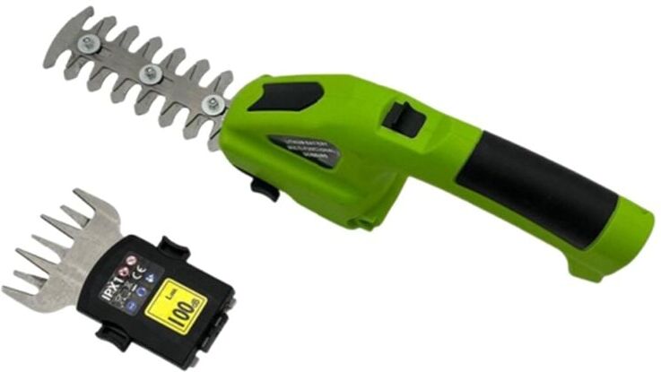 TLILY 2-In-1 Cordless Electric Hedge Trimmer Grass Shear Garden Pruning Shears Lawn Fence Scissors