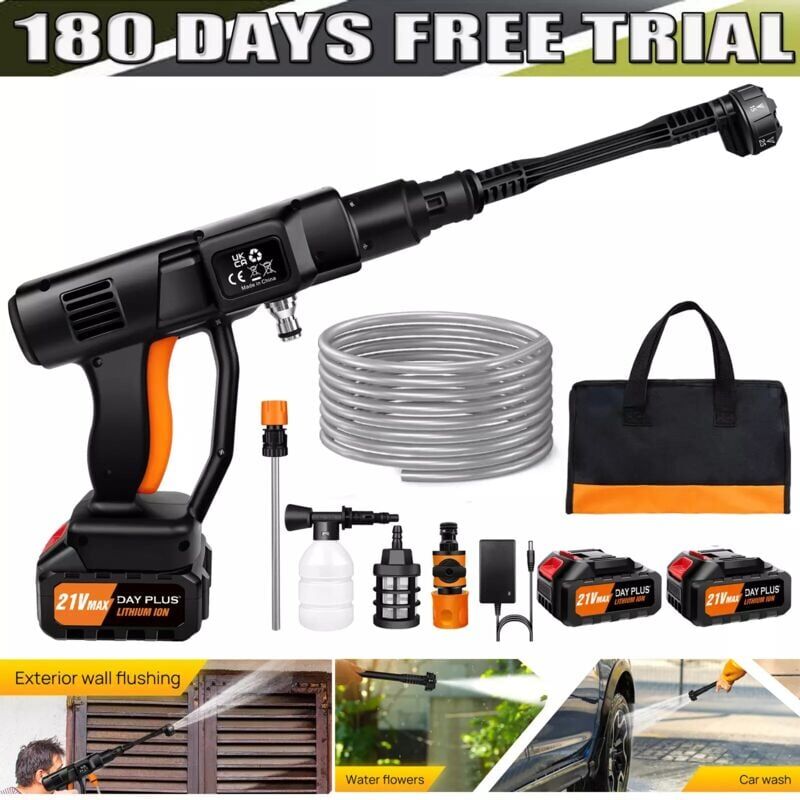 DAYPLUS 3000W Electric High Pressure Washer 3000PSI Power Jet Wash Patio Floor Car Clean