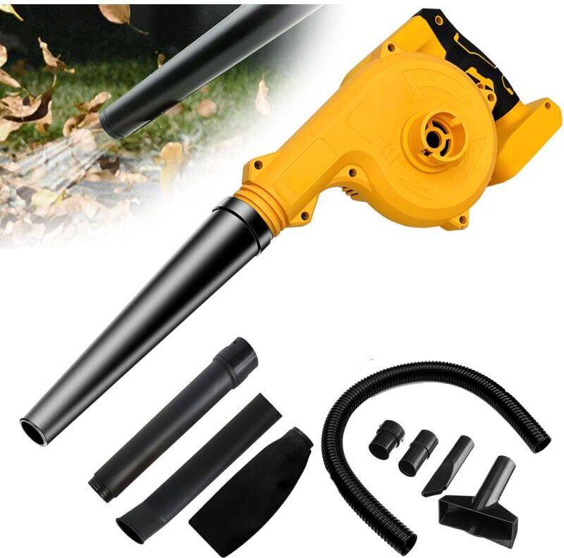 TEETOK Cordless leaf blowers and vacuums, for Dewalt 20V Max Battery,Electric Jobsite Air Blower,150CFM,Up to 130MPH,2-in-1 Handle Electric Blower and