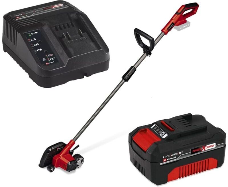 18v Cordless Lawn Edge Trimmer 190mm Power X-Change ge-le + 4AH Kit - Einhell