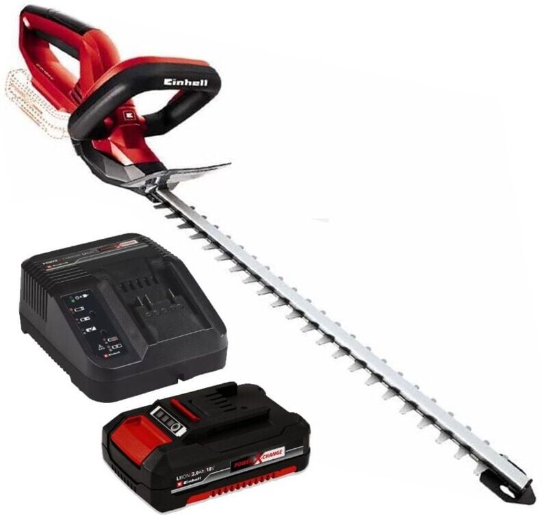 Einhell - 18v Cordless Hedge Trimmer pxc 46cm gc-ch 1846 Li + 2.0ah Battery +Cover