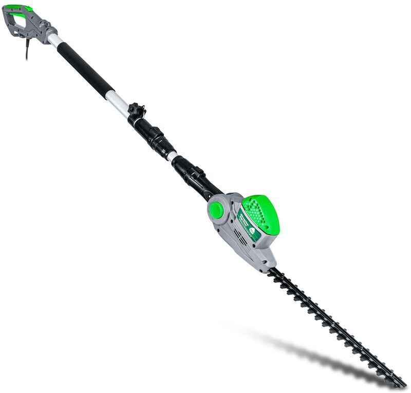 Gracious Gardens - Long Reach Hedge Trimmer Telescopic Extendable Electric Pole Saw Cutter Corded 550W