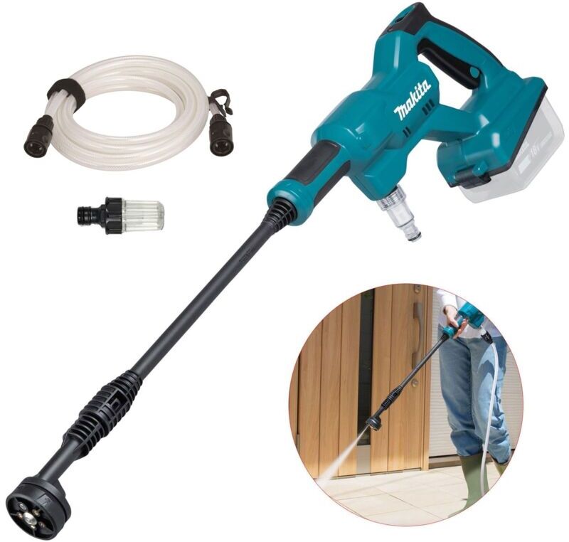 DHW180Z lxt 18V Cordless Pressure Washer 5 In 1 Nozzle + Hose + Filter - Makita