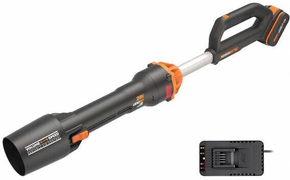 Worx - WG543E 20V 1 x 4.0Ah Cordless Brushless Compact Leaf Jet Blower