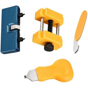 WOOSIEN Pack Of 4 Watch Battery Watch Back Case Opener Holders Tools Kit Set