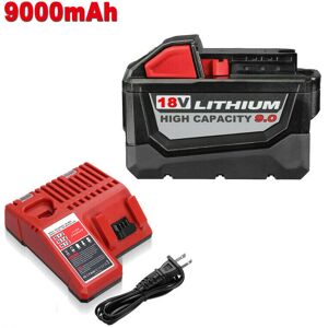 VANON For Milwaukee M18 xc 9.0 ah Extended Lithium-ion Battery 48-11-1890 Fast Charger