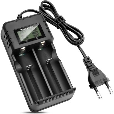 OEM Dual Charger For 3.7v Lithium-ion Batteries – Compatible With 26650/18650/14500/16340 – Intelligent Fast Charging Function OEM Dual Charger For 3.7v Lithium-ion Batteries – Compatible With 26650/18650/14500/16340 – Intelligent Fast Charging Function