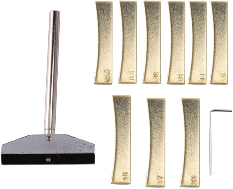 TLILY Electric Guitar Repair Tool Alloy Fretboard Caul With Inserts Musical Instrument Accessory - Golden
