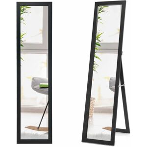 COSTWAY 2 IN1 Full Length Mirror Free Standing Full Body Dressing Mirror Wall Mounted