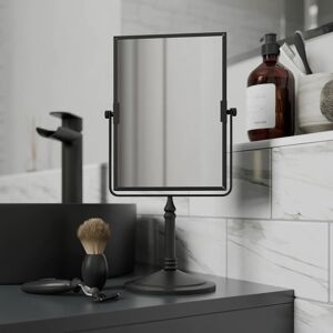 ARTIS 3x Magnifying Make Up Shaving Bathroom Mirror Dual Sided Vanity Rectangle Black - Black