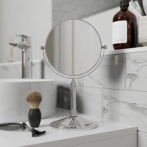 ARTIS 3x Magnifying Makeup Shaving Bathroom Mirror Dual Sided Vanity Round Chrome - Silver