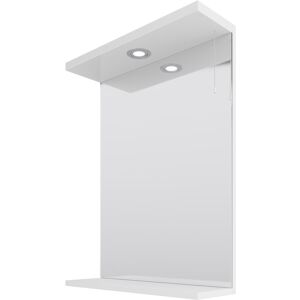 Alexander James 550mm x 750mm Downlit Vanity Mirror - White