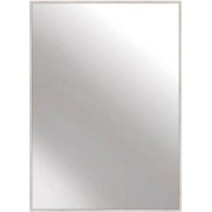 Nielsen Alpha Metal Rectangle Wall Mirror White Oak 50 x 70Cm - white