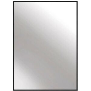 Nielsen Alpha Metal Rectangle Wall Mirror Matt Black 50 x 70Cm - black