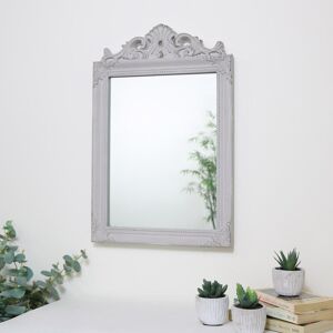 Melody Maison - Antique Taupe Wall Mirror 36cm x 55cm - Taupe