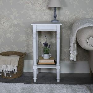 Melody Maison - Antique White Square Side Table - Mia Range - Antique White