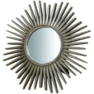 BISCOTTINI Set 2 Antiqued silver mirror L24XD3XH24 CM