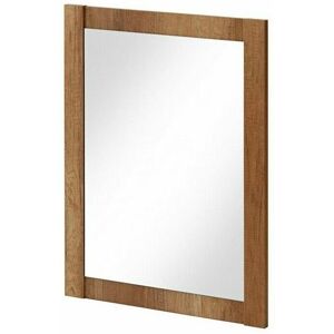 IMPACT FURNITURE Bathroom Mirror 600mm Wall Mounted Rectangular 60cm Oak Effect Frame Oak Classic - Oak Finish