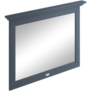 Bayswater Flat Bathroom Mirror 1000mm Wide - Stiffkey Blue