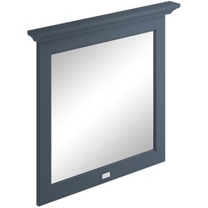 Flat Bathroom Mirror 800mm Wide - Stiffkey Blue - Bayswater