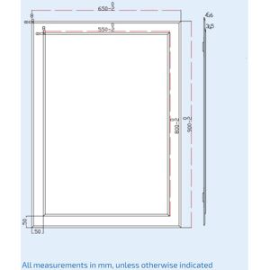 NES HOME Bowen 650 x 900 Double Layer Mirror