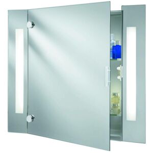 Searchlight Bathroom Mirrors - Illuminated Bathroom Mirror Cabinet with Shaver Socket IP44