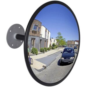 Hommoo - Convex Traffic Mirror Acrylic Black 30 cm Indoor VD04100