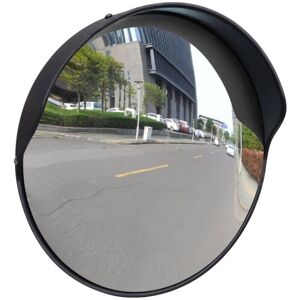 BERKFIELD HOME Convex Traffic Mirror PC Plastic Black 30 cm Outdoor