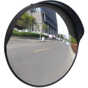 SWEIKO Convex Traffic Mirror PC Plastic Black 30 cm Outdoor VDTD04101