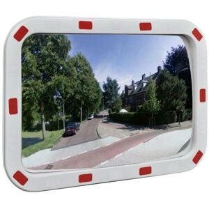 Sweiko - Convex Traffic Mirror Rectangle 40 x 60 cm with Reflectors VDTD04104