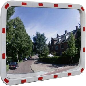 Berkfield Home - Convex Traffic Mirror Rectangle 60 x 80 cm with Reflectors