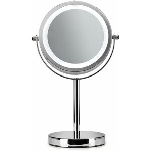 Croydex - Chrome Battery Operated Pedestal Mirror
