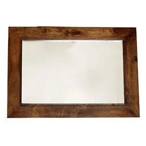 Verty Furniture - Dakota Dark Mango Solid Wood Frame Mirror - Brown