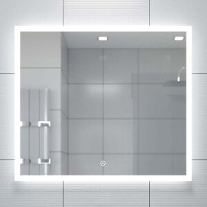 Pegella led Mirror 800mm h x 700mm h - White - Eastbrook