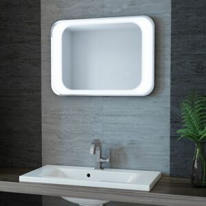 White led Treviso Landscape Mirror 700 x 500mm - Eastbrook