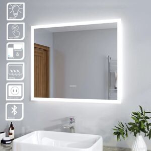 Elegant - 600 x 500mm Modern Bathroom Mirror led Illuminated Anti-foggy Miror with Bluetooth Audio and Touch Switch (5PCS)