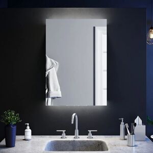 Elegant - Space Saving & Adjustable Shelves Vertical Bathroom Mirror Cabinet Backlit Illuminated led Bathroom Storage Double Mirror 500x700mm with